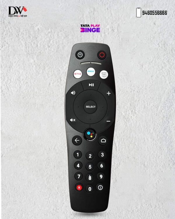 Compatible of Tata Sky Binge Remote Original Set Top Box with Voice Command Suitable for Tata Play Binge Plus 4K Remote Control - Pairing Must