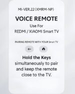 Compatible with Mi TV Remote Control XMRM-NP Model Fit for Redmi Xiaomi A Pro Series 4K Smart Android Television with Bluetooth Voice (Please Match The Image with Your Old Remote)-Pairing Required