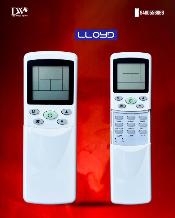 ZH/TY-01 AC Remote Control Suitable for Lloyd Split AC Remote (Old Remote Must be Exactly Same) Compatible for Lloyd AC Remote -AC-162