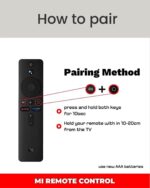 Voice Remote for Mi TV Bluetooth Smart Remote Control Compatible with Mi LED and Android TVs Original Mi TV Controller with Voice Assistant Function Wireless Replacement Remote