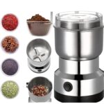 Nima Mini Electric Grinder for Coffee & Spices | Small Mixer Grinder with Stainless Steel Cup | Portable Grinder Mixer for Masala, Dry Ingredients & Coffee Beans