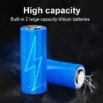 MZ M985 Rechargeable LED Flashlight with Zoom, 50W Front Light + 36W COB Side Light, 4 Modes, Type-C Charging, Hook for Hanging for Camping, Hiking, Emergency Use (Silver/Black)