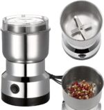 Nima Mini Electric Grinder for Coffee & Spices | Small Mixer Grinder with Stainless Steel Cup | Portable Grinder Mixer for Masala, Dry Ingredients & Coffee Beans