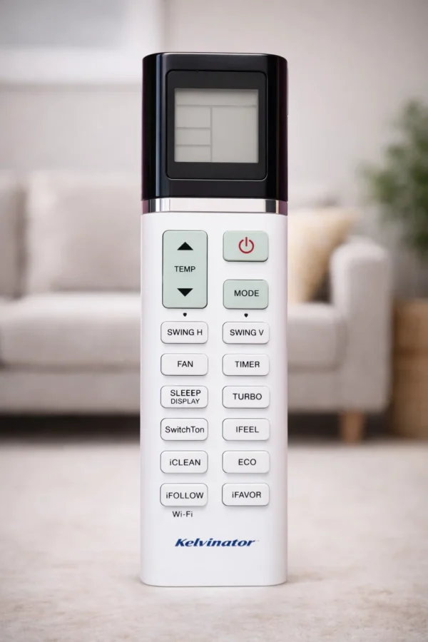 100% Original Kelvinator AC Remote Control | Compatible with Kelvinator Split & Window AC | Full Function Remote with iFEEL, Turbo, Sleep, Timer,And WiFi | Easy Setup Replacement Remote-Ac-254A