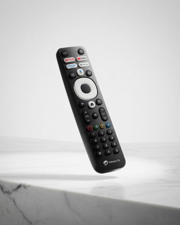 100% Original Airtel Xstream Voice Remote Control with Google Voice Assistant & Hotkeys for Netflix, YouTube, Prime Video, JioHotstar | Smart Android TV Remote Replacement