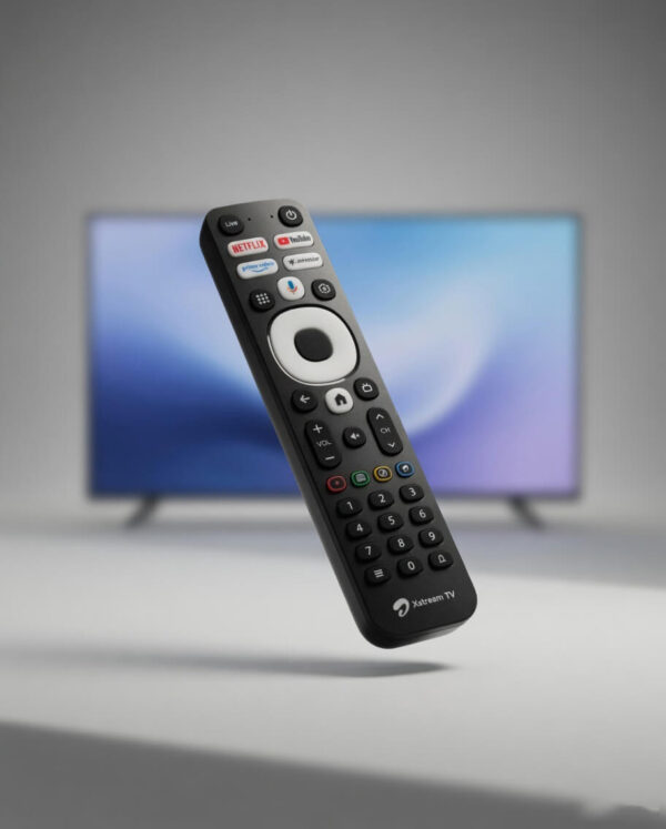 100% Original Airtel Xstream Voice Remote Control with Google Voice Assistant & Hotkeys for Netflix, YouTube, Prime Video, JioHotstar | Smart Android TV Remote Replacement
