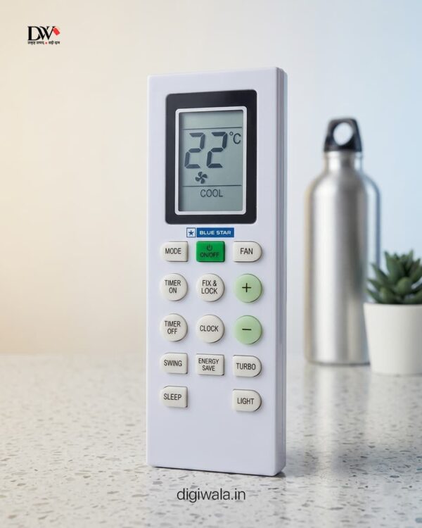 Blue Star AC Remote Control - Original Replacement Remote for Blue Star Air Conditioner | Universal LCD Display Remote with Turbo & Energy Save-AC-226A