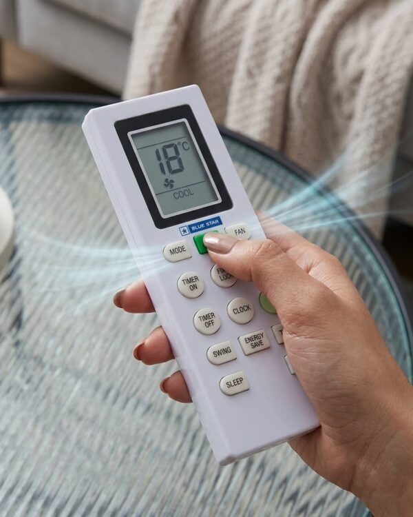 Blue Star AC Remote Control - Original Replacement Remote for Blue Star Air Conditioner | Universal LCD Display Remote with Turbo & Energy Save-AC-226A