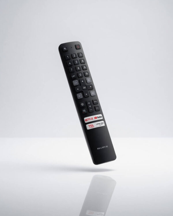 Compatible with TCL Smart TV Remote Control Original Model RM-L1673 V2 Non Voice Command with Netflix, YouTube, Prime Video hotkeys Suitable for LED, LCD, UHD, QLED and 4K Android Television