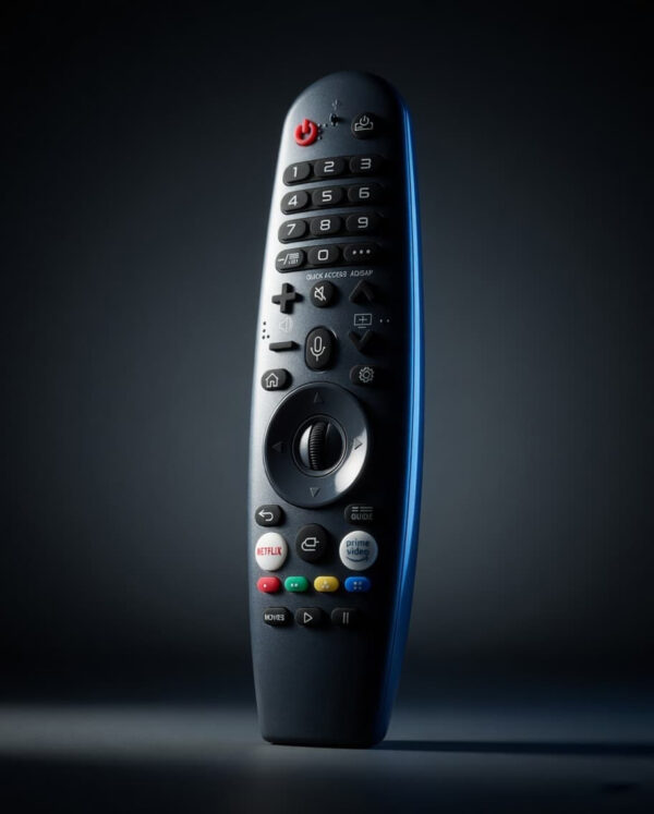 Compatible Magic Voice Remote for LG WebOS Smart TV | Air Mouse & Voice Command Remote Control | Netflix & Prime Video Shortcut Keys | Universal Replacement Remote for LG Web Os Smart TVs-AKB76036901-IN