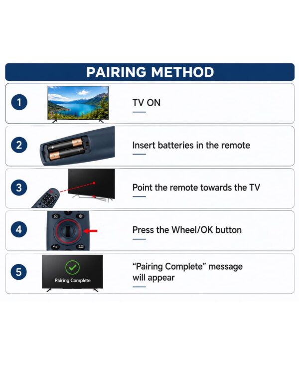 Compatible Magic Voice Remote for LG WebOS Smart TV | Air Mouse & Voice Command Remote Control | Netflix & Prime Video Shortcut Keys | Universal Replacement Remote for LG Web Os Smart TVs-AKB76036901-IN