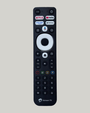 100% Original Airtel Xstream Voice Remote Control with Google Voice Assistant & Hotkeys for Netflix, YouTube, Prime Video, JioHotstar | Smart Android TV Remote Replacement