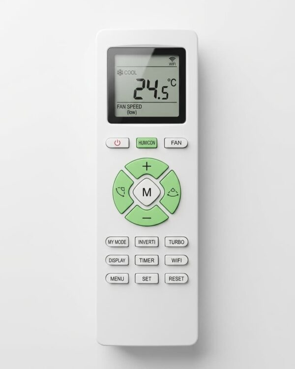 Compatible Remote Control for Lloyd Inverter [GLS12I36WGVR ] Split AC | Replacement AC Remote with WiFi, Turbo, Humicon, Inverti, Timer & My Mode Functions-AC-233B