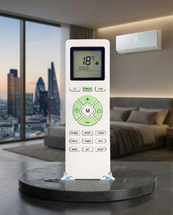 Compatible Remote Control for Lloyd Inverter [GLS12I36WGVR ] Split AC | Replacement AC Remote with WiFi, Turbo, Humicon, Inverti, Timer & My Mode Functions-AC-233B
