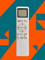 Mitsubishi Electric AC Remote Control Compatible with Split Air Conditioner | LCD Display | Turbo, Sleep, Eco, Timer, Swing & Child Lock Functions | Premium Replacement AC Remote-AC-319