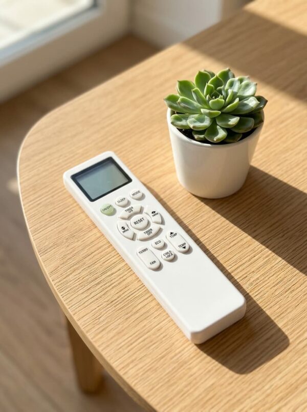 Mitsubishi Electric AC Remote Control Compatible with Split Air Conditioner | LCD Display | Turbo, Sleep, Eco, Timer, Swing & Child Lock Functions | Premium Replacement AC Remote-AC-319
