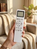 Mitsubishi Electric AC Remote Control Compatible with Split Air Conditioner | LCD Display | Turbo, Sleep, Eco, Timer, Swing & Child Lock Functions | Premium Replacement AC Remote-AC-319