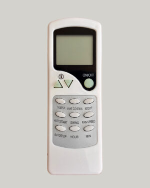Videocon AC Remote Control Model ZC/LW-01 Compatible with Split Air Conditioner | LCD Display | Sleep, Swing, Fan Speed, Vane Control & Timer Functions | Premium Replacement AC Remote - AC- 7A