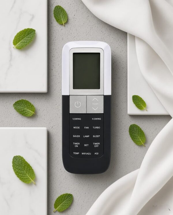 Compatible Replacement Remote for Voltas Inverter AC | WiFi/ADJ & AQI Function | V.Swing, H.Swing, Turbo, Saver, Sleep, Timer & LCD Display - AC-320