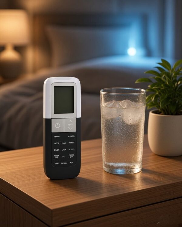Compatible Replacement Remote for Voltas Inverter AC | WiFi/ADJ & AQI Function | V.Swing, H.Swing, Turbo, Saver, Sleep, Timer & LCD Display - AC-320