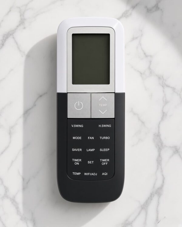 Compatible Replacement Remote for Voltas Inverter AC | WiFi/ADJ & AQI Function | V.Swing, H.Swing, Turbo, Saver, Sleep, Timer & LCD Display - AC-320