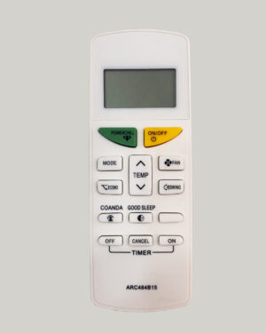 Replacement Remote Control Compatible with Daikin Split AC (Model: ARC484B15) – Supports Powerchill, Econo, Coanda & Good Sleep Modes - AC-132H