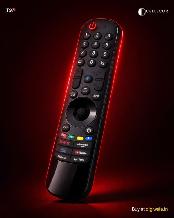 Cellcor/BUSH Smart TV Remote Control | Replacement Remote for Cellcor/BUSH LED Smart TV (Non Voice) | Netflix, Prime Video, YouTube, Hotstar & App Store Buttons.