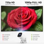 Smart Portable Projector 1080P Full HD | 180 ANSI Lumens | Dual Band WiFi 2.4G/5G | Bluetooth 5.0 | 4GB/64GB | Auto Keystone | HDMI USB - S40