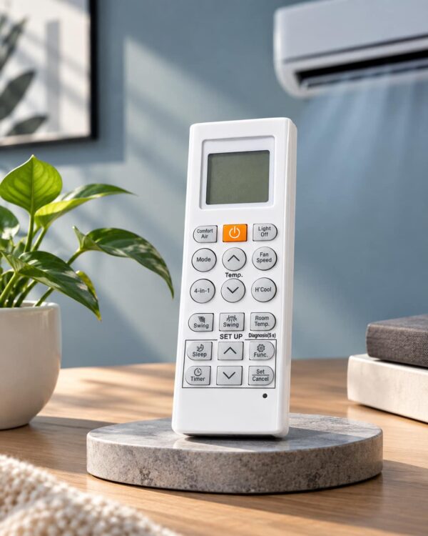 AC Remote Compatible for LG Air Conditioner Original AKB74955605 AKB74075602 AKB74955617 AKB75215401 AKB75415310 Model  with H'Cool, 4-in-1, Swing, Timer & LCD Display- AC-36K